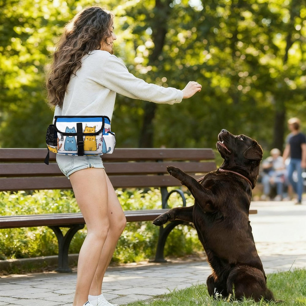 200gsm Pet Outdoor Training Storage Waist Bag(All-Over Printing)