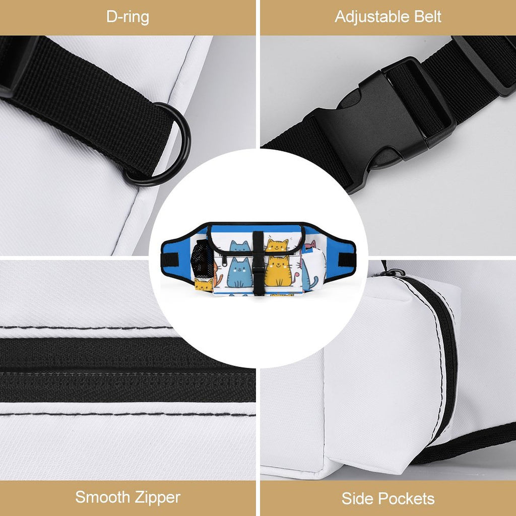 200gsm Pet Outdoor Training Storage Waist Bag(All-Over Printing)