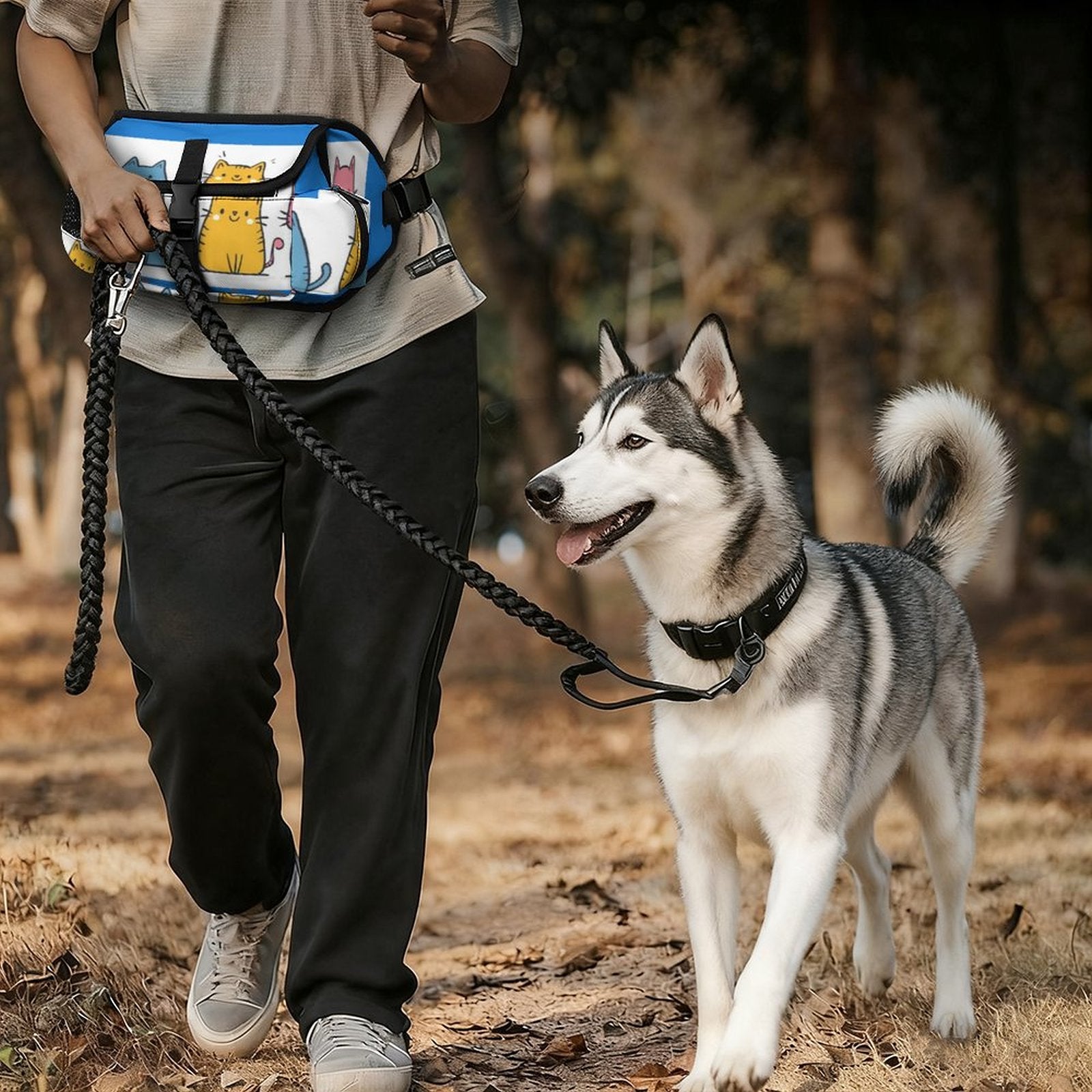 200gsm Pet Outdoor Training Storage Waist Bag(All-Over Printing)